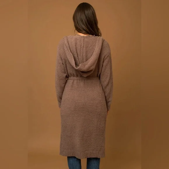 NEW Warm & Fuzzy Super Soft Belted Cardigan - Picture 2 of 2